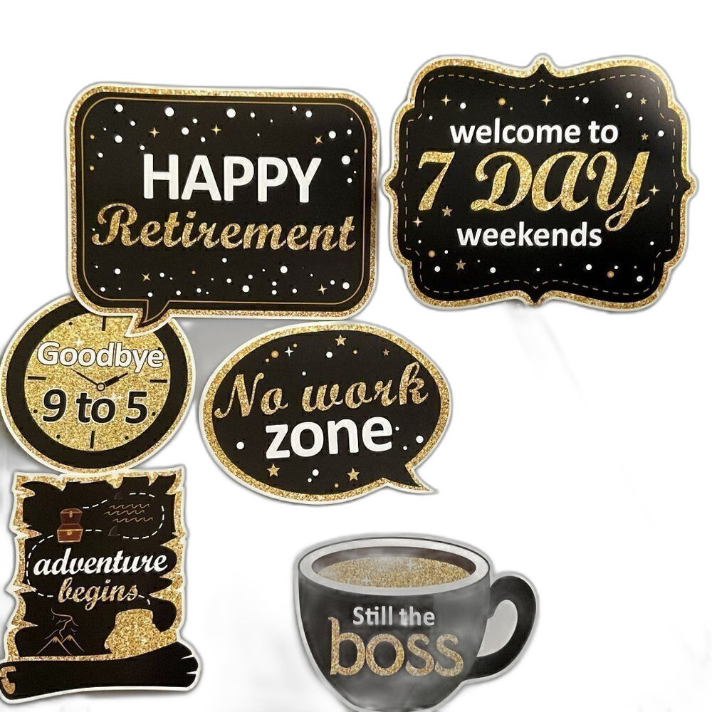 New Retirement Party Decorations 6 Piece
